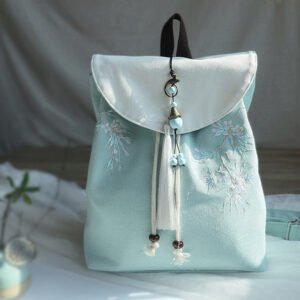 Handmade Embroidered Large Capacity Canvas Backpack