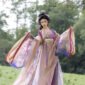 Xue Qingyou - Song Dynasty embroidery double large-sleeved pleated skirt