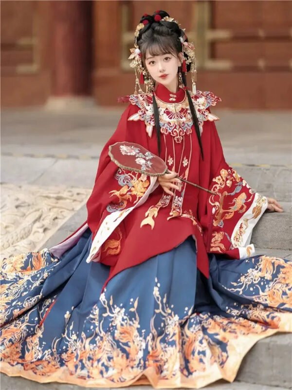 O1CN01cTYcak2GPGGKQdUKn__2206519119007_d5606bf8-366d-4552-b234-a8fa29cba8ee Flower marriage Ming Dynasty Red Hanfu